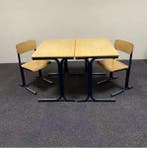 complete schoolset Galvanitas 12 stuks tafels + stoelen, Gebruikt, Hout, Vijf, Zes of meer stoelen