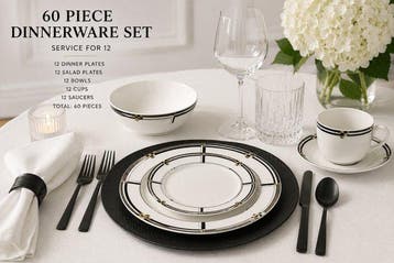 Mikasa Ultima - Eetservies (60) - HK 121 Ebony Jewels -