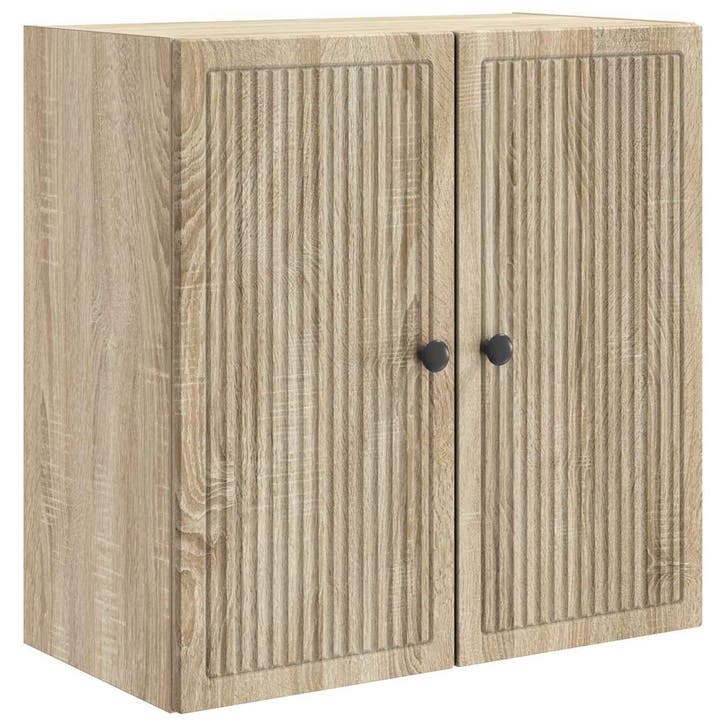 vidaXL Wandkast Sonoma Eiken 59 x 31 x 60 cm Bewerkt hout, Huis en Inrichting, Kasten | Overige, Nieuw, Verzenden