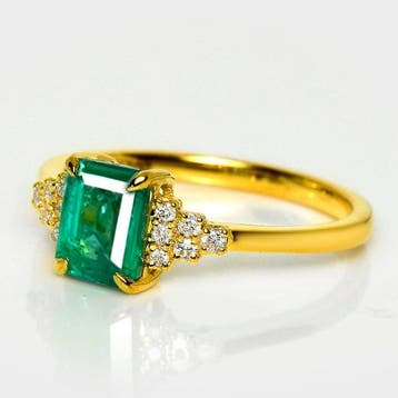 Sans prix de réserve - Bague - 14 carats Or jaune, IGI 1,07, Nieuw