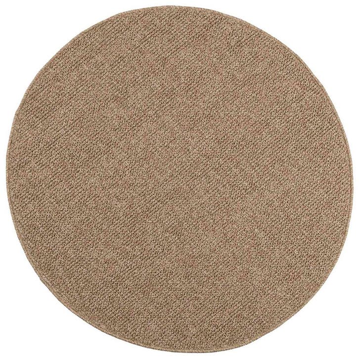 vidaXL Vloerkleden Rond AGIRA Naturel Ø 120 CM Polyester, Maison & Meubles, Ameublement | Tapis & Moquettes, Envoi