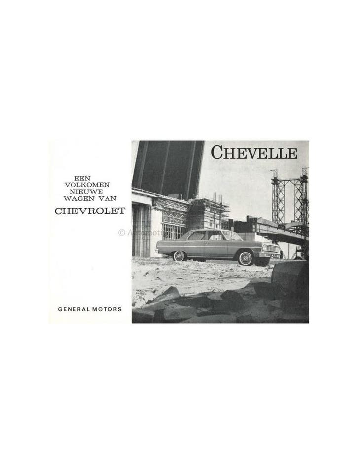 1964 CHEVROLET CHEVELLE BROCHURE NEDERLANDS, Livres, Autos | Brochures & Magazines