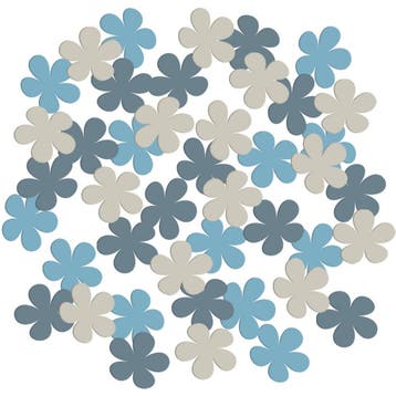 Bloemen Confetti Blauw, Hobby en Vrije tijd, Verzenden, Nieuw