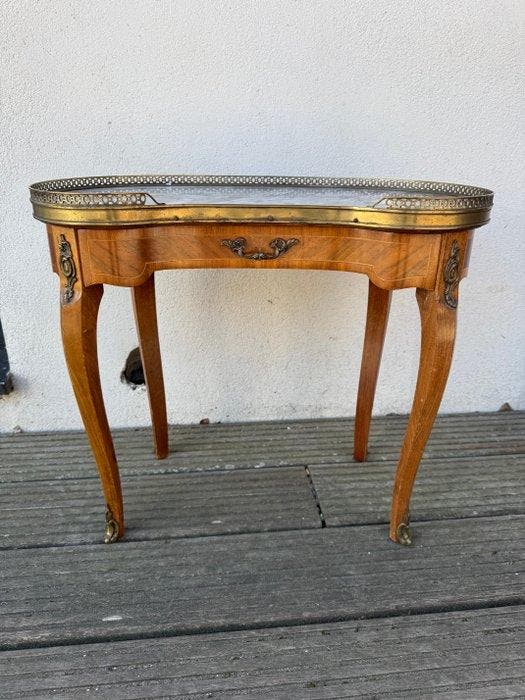 Bijzettafel - Hout - Niervormig tafeltje - H : 47 cm, Antiquités & Art, Antiquités | Autres Antiquités