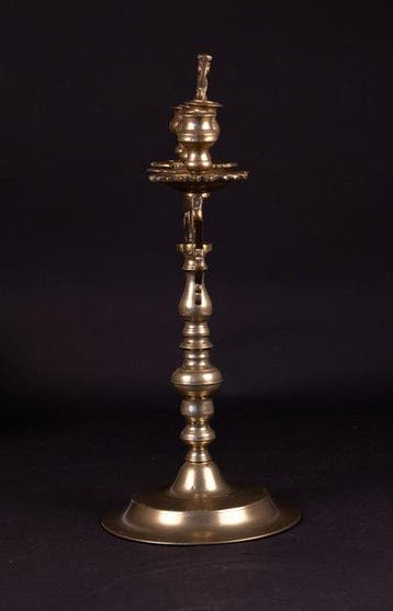 Judaica: Shabbat/sabbath Candelabrum - Kandelaber - Messing