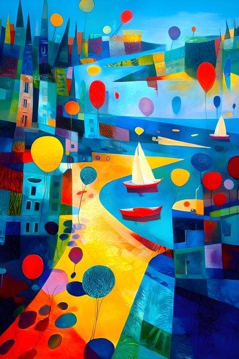 Jowita Skalska - Between Silence and Color XXL, Antiquités & Art, Art | Objets design