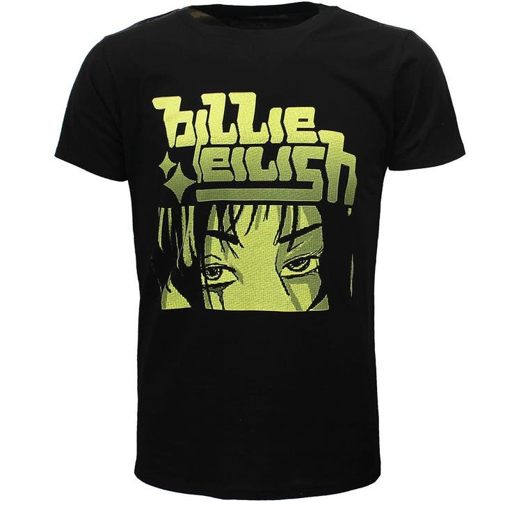 Billie Eilish Anime Billie Logo T-Shirt, Kleding | Heren, T-shirts