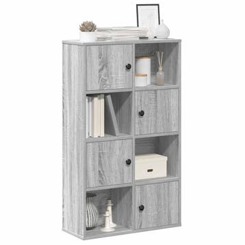 vidaXL Boekenkast 60x24x101,5 cm bewerkt hout grijs sonoma, Huis en Inrichting, Verzenden, Nieuw