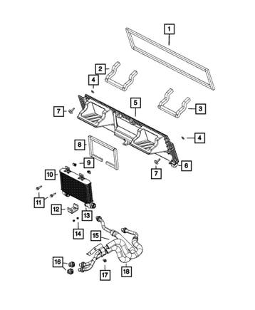 Oil Cooler Outlet Hose - RAM 1500 TRX 21-24, Ophalen of Verzenden