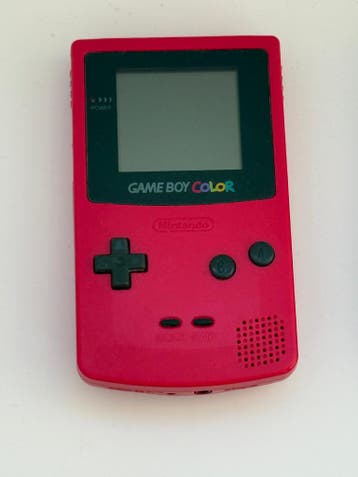 Game Boy Color Rood (Berry) met net Scherm, Verzenden, Gebruikt