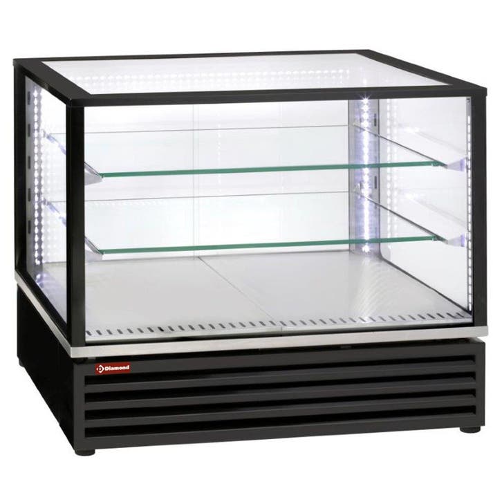 Gekoelde vitrine, EN of GN, geventileerd, 3 niveaus, ZWART, Articles professionnels, Horeca | Équipement de cuisine, Envoi