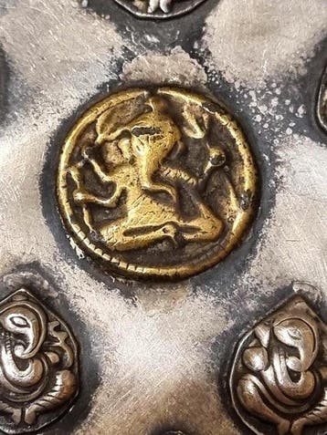 22 karaat - Zilver, Geel goud - Amulet - Antiek
