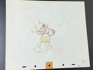 Walt Disney - Mickey Mouse-productie-tekening (1939) -, Verzamelen, Nieuw