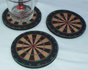 Dartbord Onderzetters - Set van 3 stuks (Darts Accessoires), Ophalen of Verzenden, Dartbord