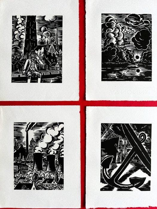 Frans Masereel (1889-1972) - Mijn Land, Antiquités & Art, Antiquités | Autres Antiquités