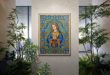 CREATIVE_HUB - Holy pray Madonna in Cadiz tiles style