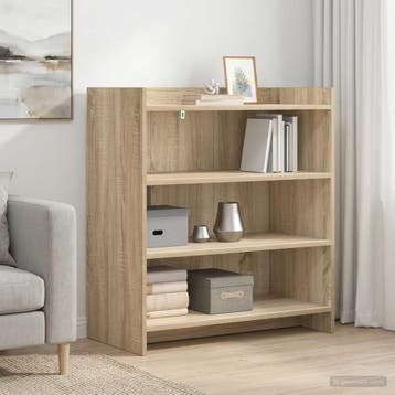 vidaXL Dressoir Sonoma Eiken 75 x 36 x 80 cm Bewerkt hout, Verzenden, Nieuw
