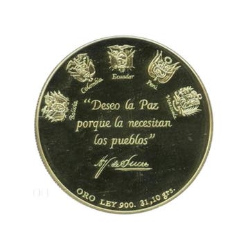 Gouden Sucre Bicentenario munt 1995, Postzegels en Munten