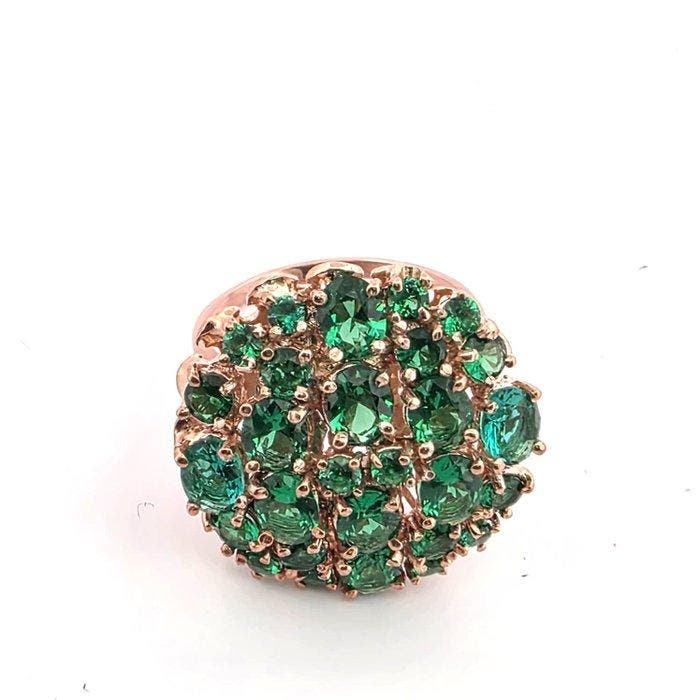 Zonder minimumprijs - Ring - 9 kt. Roségoud, Zilver Spinel, Handtassen en Accessoires, Ringen