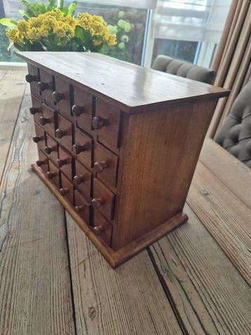 Commode - Teck - Petit armoire d’apothicaire en teck, à