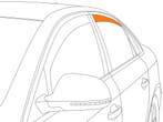 Zijwindschermen | Audi A3 8P Sportback 2004-2012 | Climair |, Verzenden