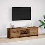 vidaXL TV-kast met LED Oudhout 140 x 34 x 40 cm, Huis en Inrichting, Verzenden, Nieuw