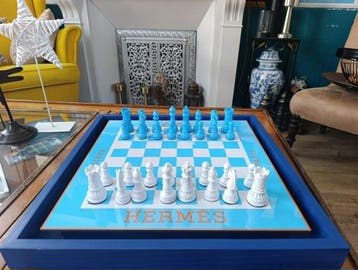 Dominique Kleiner - Échiquier d’Art Hermès ciel de Paris