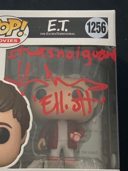 Funko - Funko Pop - #1256 Henry Thomas Elliot ET  - Signed, Collections, Cinéma & Télévision
