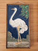 Tegel (3) - Cloisonne siertegels met vogels - De Porceleyne