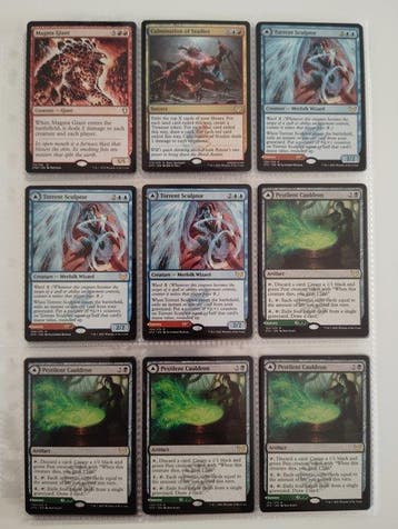 90 English Rare Cards - NM/EX Mixed collection - Magic: The, Nieuw