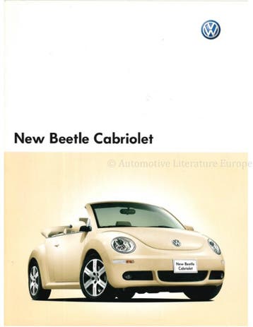 2008 VOLKSWAGEN NEW BEETLE CABRIOLET BROCHURE JAPANS