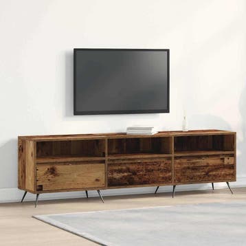 vidaXL TV Kast 150 x 30 x 44,5 cm Oud hout Bewerkt hout, Verzenden