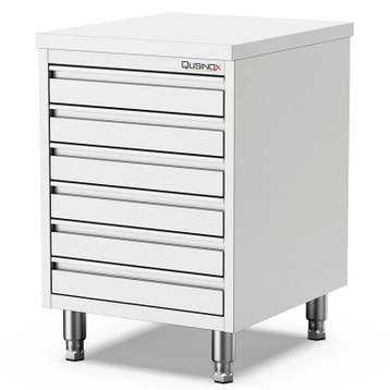 Pizzawerktafel | 700 LINE | RVS | 6 Deegladen (EN600x400) |, Verzenden, Nieuw in verpakking