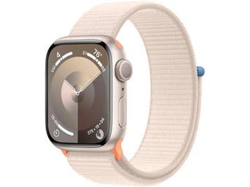 Apple Watch Series 9 - 41mm - Aluminium - Sterrenlicht - GPS, Handtassen en Accessoires, Smartwatches, Verzenden, Zo goed als nieuw