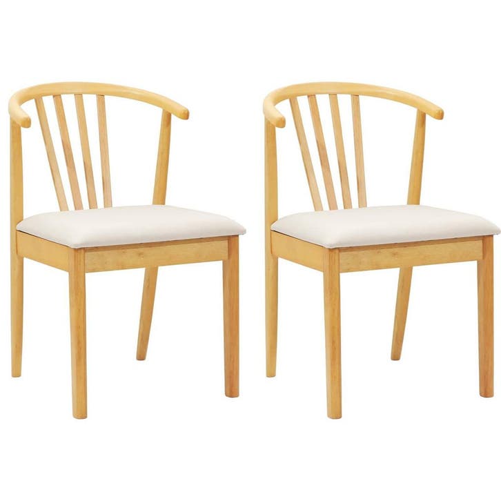 Rubberhouten stoelen | Tweede kansje | OP=OP, Huis en Inrichting, Stoelen, Overige kleuren, Twee, Zo goed als nieuw, Hout, Verzenden