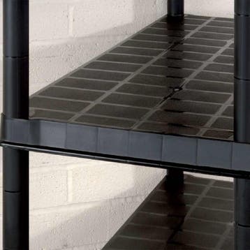 vidaXL Opbergrek 5-laags 274,5x45,7x185 cm kunststof zwart, Verzenden, Nieuw