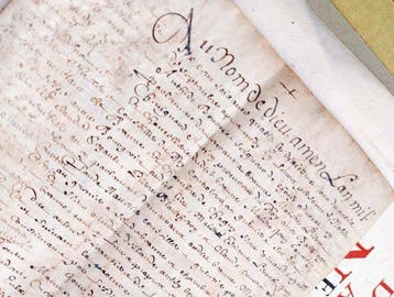 Unconnu - Lot 2 Documents manuscrits français XVII - XVIII
