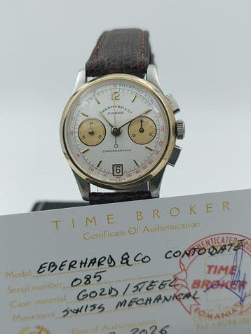 Eberhard & Co. - Contodate Chronograph - Gold/Steel - Homme, Bijoux, Sacs & Beauté, Montres | Hommes