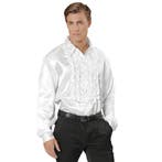 Disco 70S Blouse Wit Heren, Kleding | Heren, Verzenden, Nieuw
