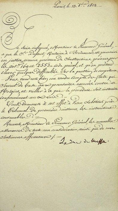 Charles-Ambroise Régnier, premier duc de Massa - [Empire], Collections, Cinéma & Télévision