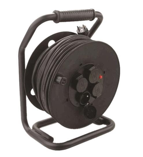 TM Professionele 25 Meter IP44 kabelhaspel,Stroomhaspel, Autos : Divers, Outils de voiture, Envoi