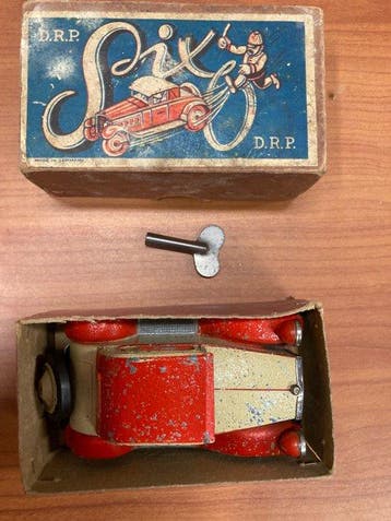 Gescha - Blikken speelgoed - Gescha Auto Six Clockwork Toy,
