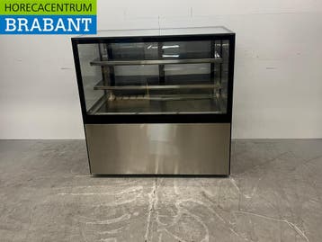 Vitrine à pâtisseries mobile « Polar » en acier inoxydable, Verzenden