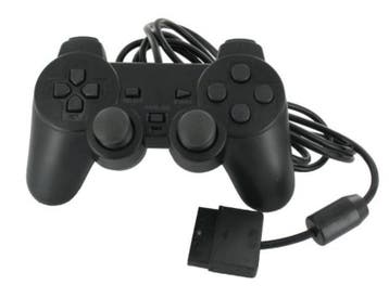 PS2 Controller Wired Zwart (Third Party) (PS2 Accessoires), Games en Spelcomputers, Spelcomputers | Sony PlayStation 2, Ophalen of Verzenden