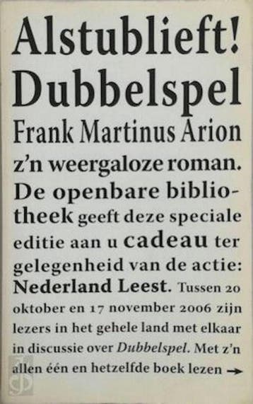 Dubbelspel 9789059650435 F.M. Arion, Verzenden, Gelezen, F.M. Arion