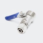 Kogelkraan met Jaco fitting osmosetoestel 10mm tubing-1/4M, Ophalen of Verzenden