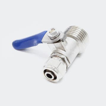 Kogelkraan met Jaco fitting osmosetoestel 10mm tubing-1/4M, Ophalen of Verzenden, Nieuw
