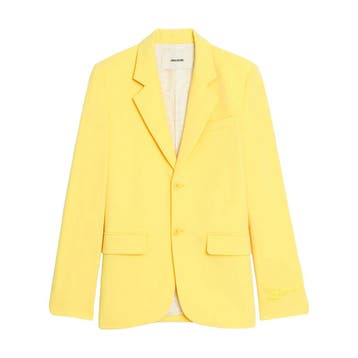 Zadig & Voltaire • gele blazer Vanille • 32 (FR34), Kleding | Dames, Zadig & Voltaire, Verzenden, Geel, Maat 42/44 (L)