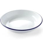 Diep Bord | Geëmailleerd Staal | Wit/Blauw | Per Stuk |, Verzenden, Nieuw in verpakking