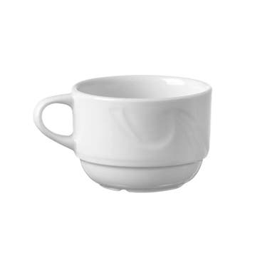 Espressokopjes | KARIZMA | Porselein | Wit | 9cl | 12 Stuks, Verzenden